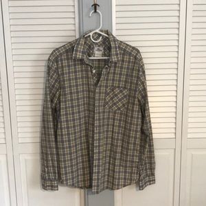 Lacoste men’s grey and yellow button down